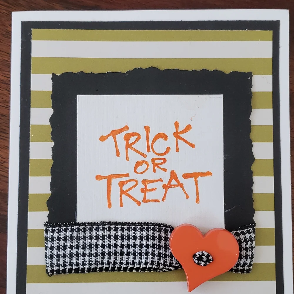 Halloween Note Cards Set of Four • Trick or Treat • Handmade